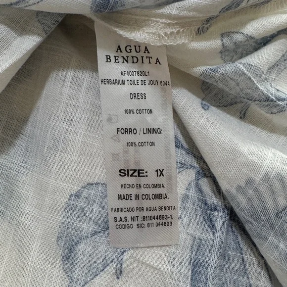 EUC Agua Bendita x Anthropologie Toile print maxi dress - Picture 14 of 14